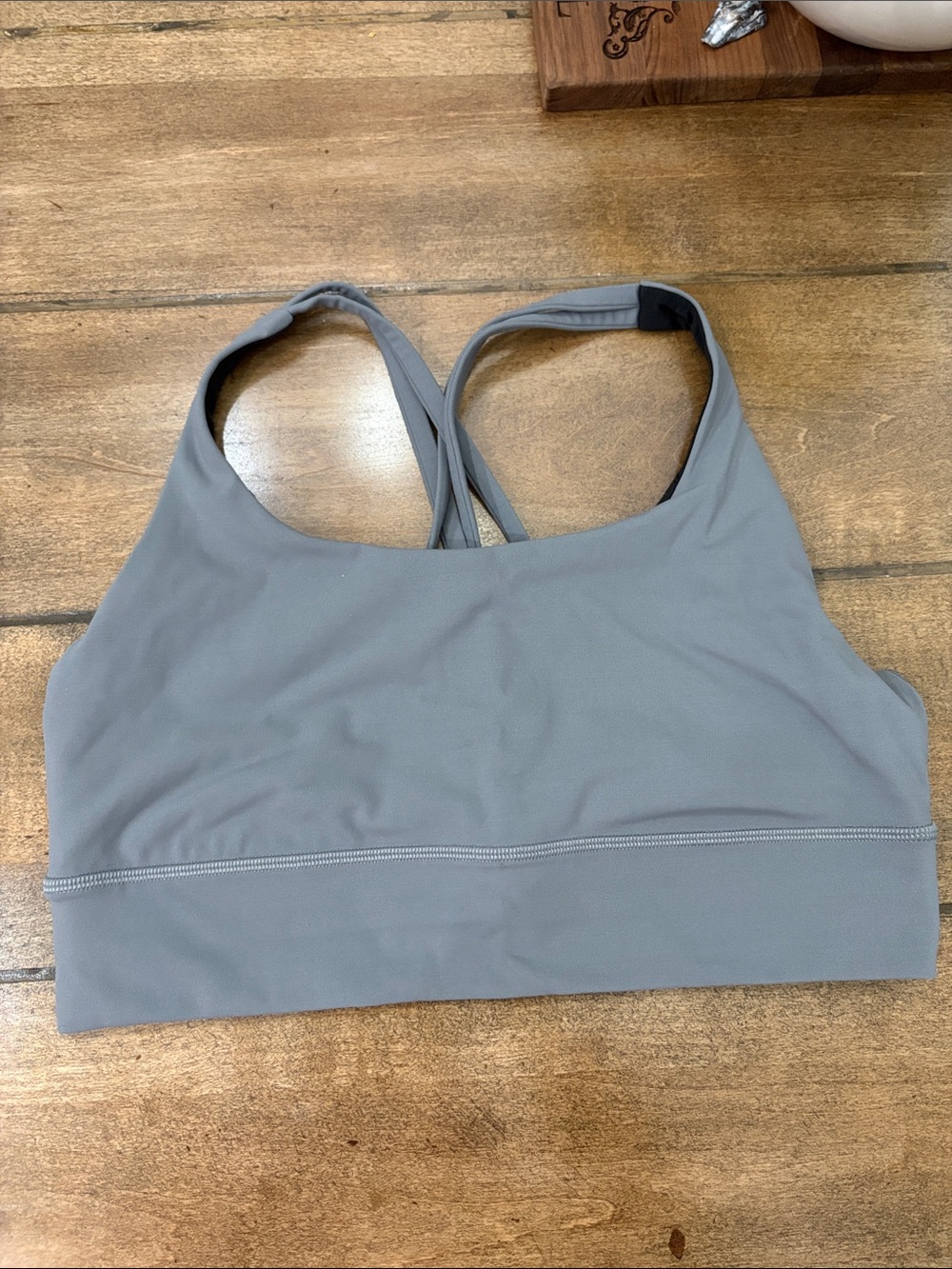 Lululemon energy bra longline gray size 10